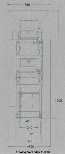 1000 Lbs/Hour Roller Mill